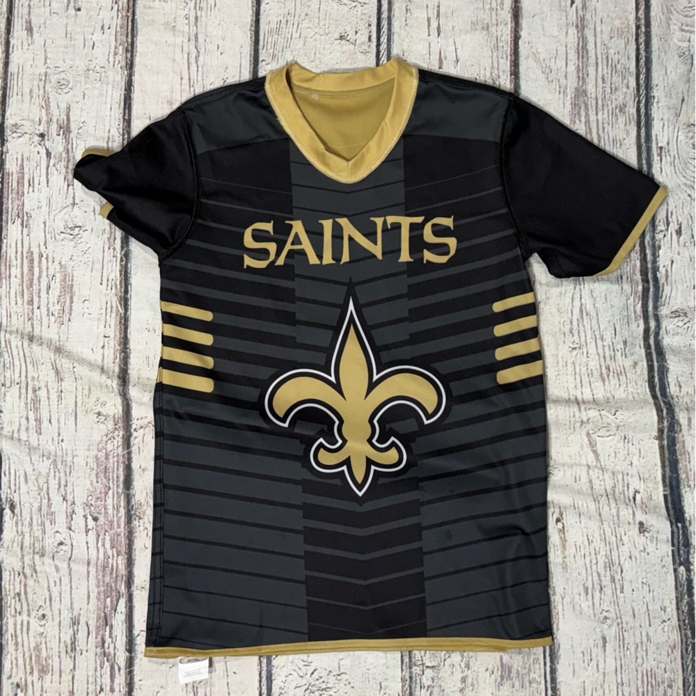 New Orleans Saints NFL Flag Football Reversible Boys Kids Youth Jersey